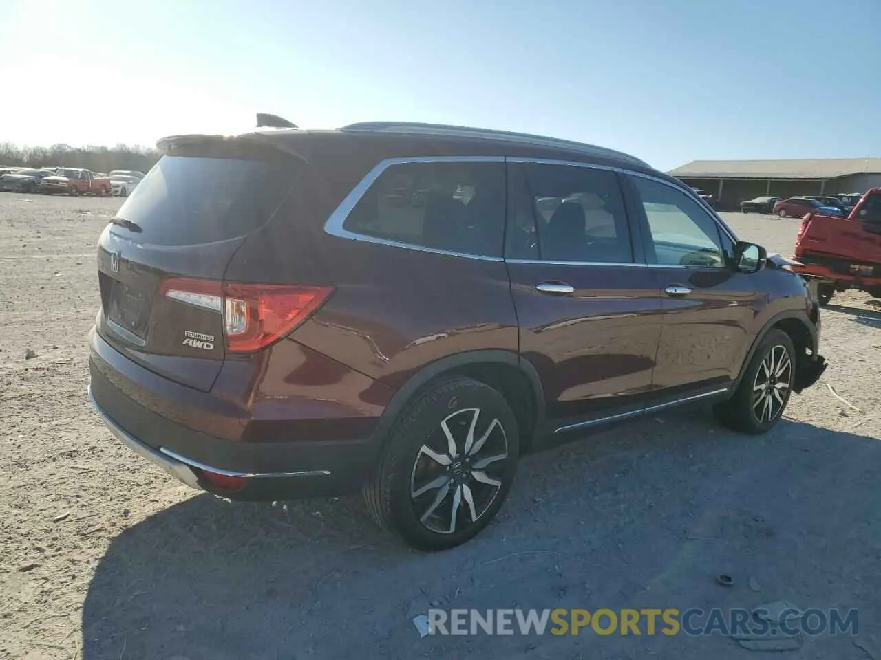 3 Photograph of a damaged car 5FNYF6H9XMB044845 HONDA PILOT 2021