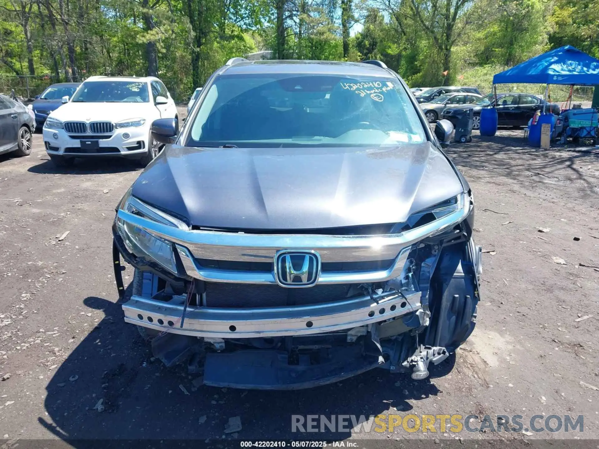 12 Photograph of a damaged car 5FNYF6H9XMB059037 HONDA PILOT 2021
