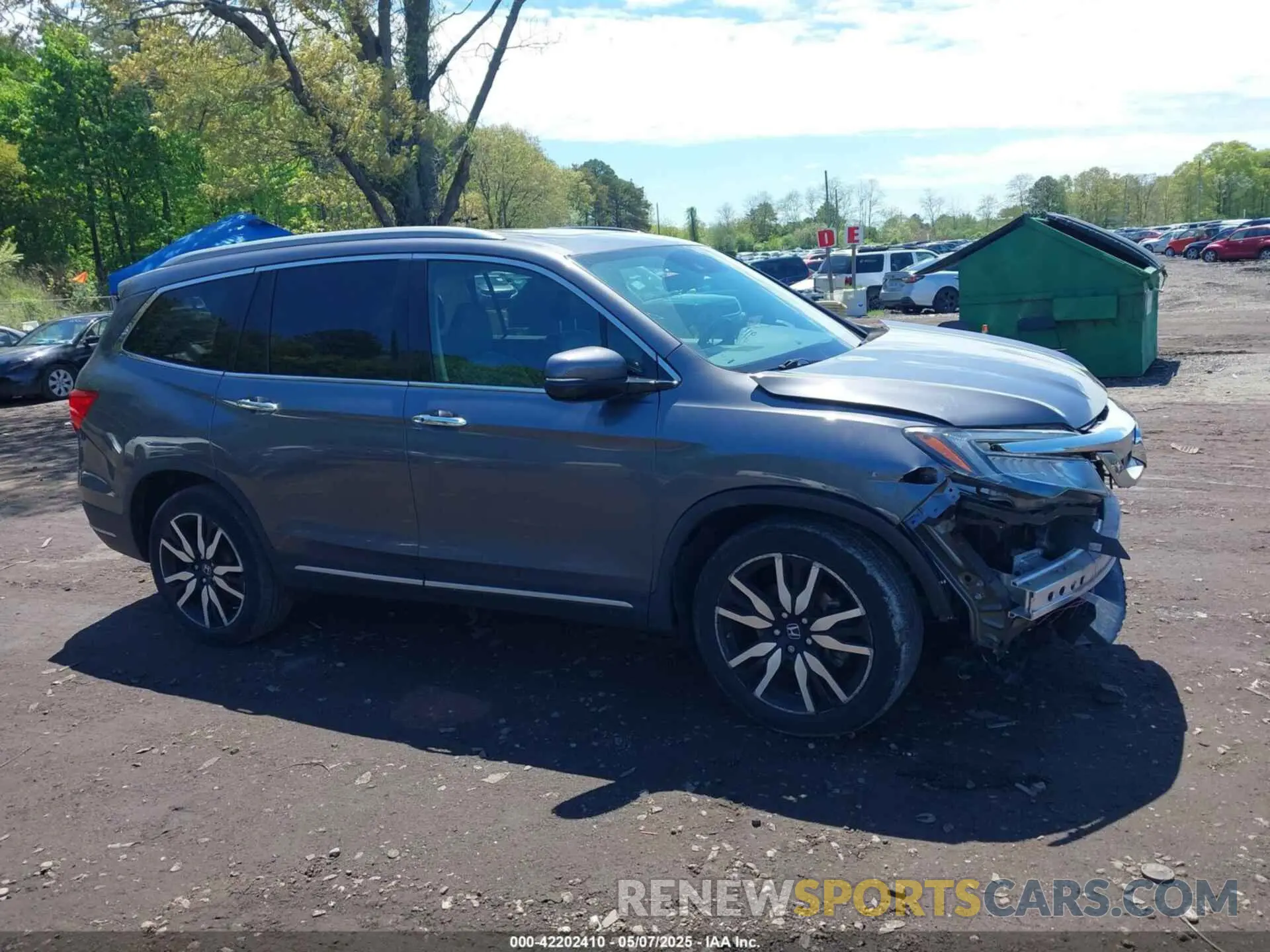 13 Photograph of a damaged car 5FNYF6H9XMB059037 HONDA PILOT 2021