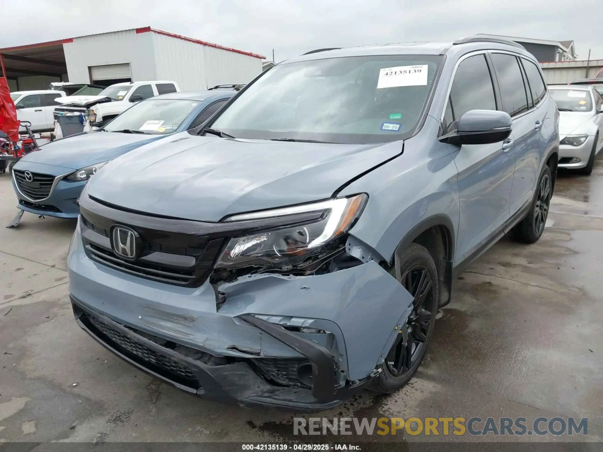 6 Photograph of a damaged car 5FNYF5H20NB024960 HONDA PILOT 2022