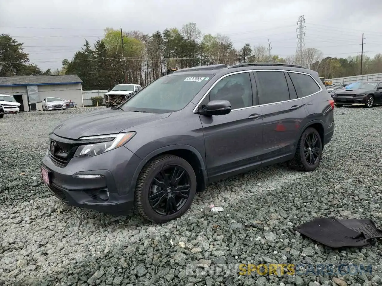 1 Photograph of a damaged car 5FNYF5H21NB023624 HONDA PILOT 2022