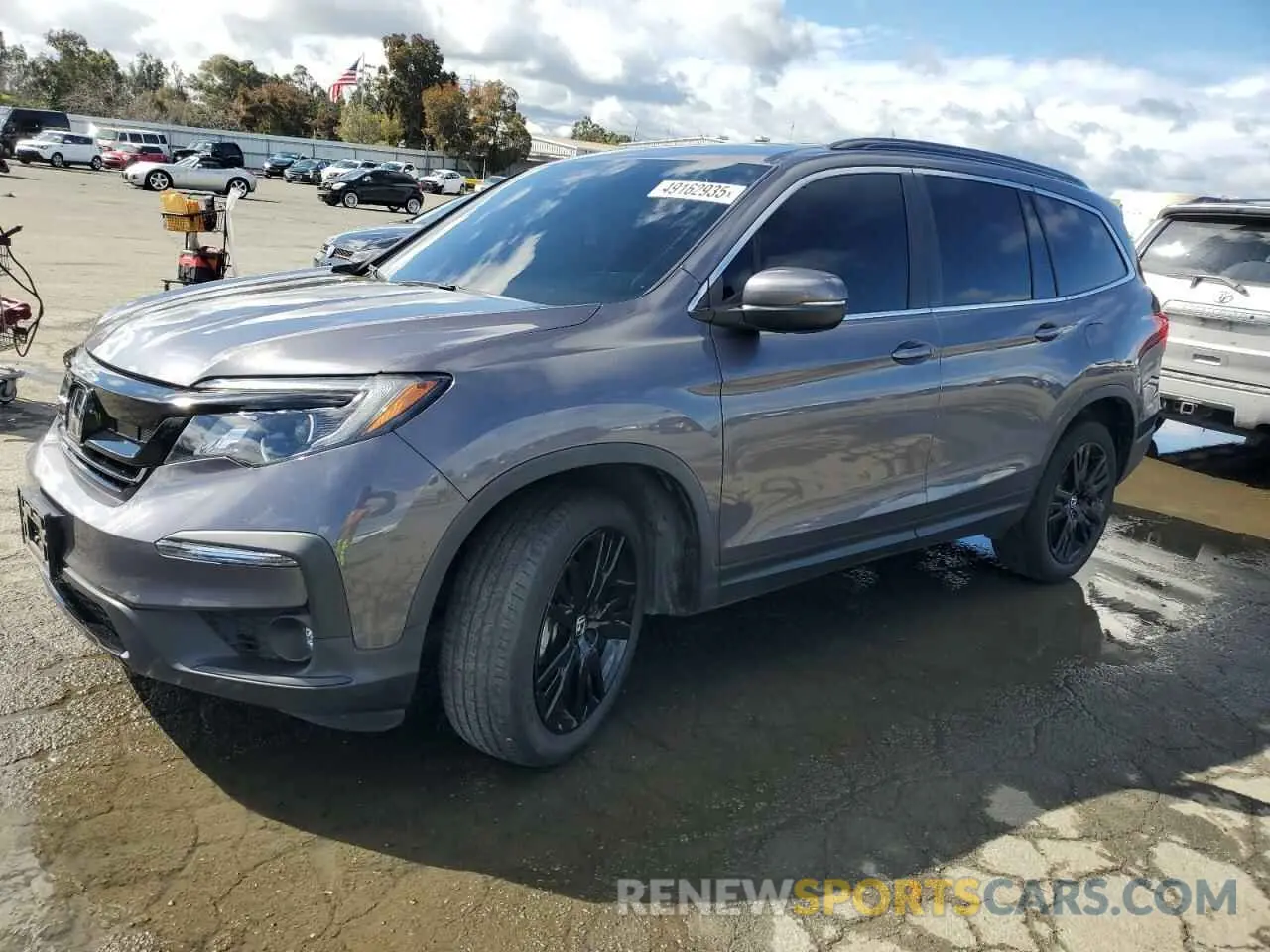 1 Photograph of a damaged car 5FNYF5H22NB008789 HONDA PILOT 2022
