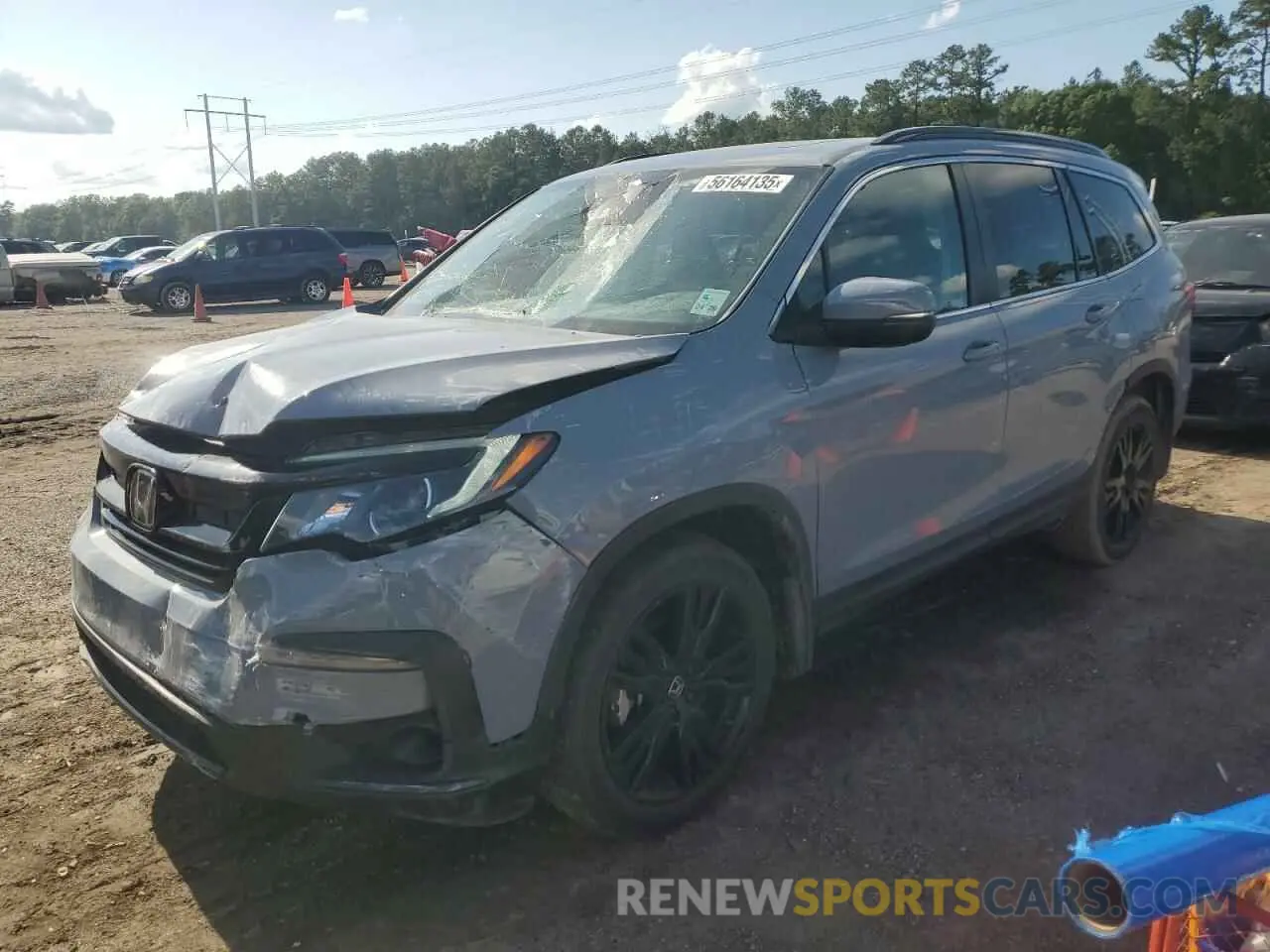 1 Photograph of a damaged car 5FNYF5H23NB024967 HONDA PILOT 2022