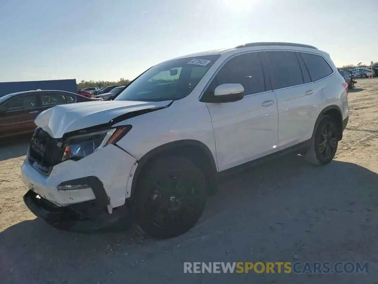 1 Photograph of a damaged car 5FNYF5H24NB033516 HONDA PILOT 2022