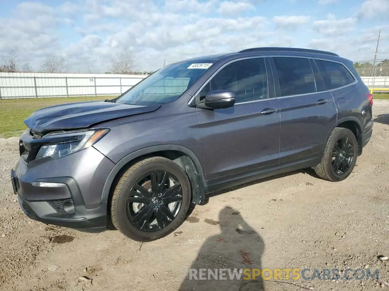 1 Photograph of a damaged car 5FNYF5H27NB017990 HONDA PILOT 2022