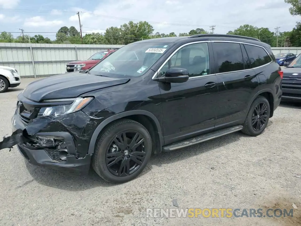 1 Photograph of a damaged car 5FNYF5H27NB028049 HONDA PILOT 2022