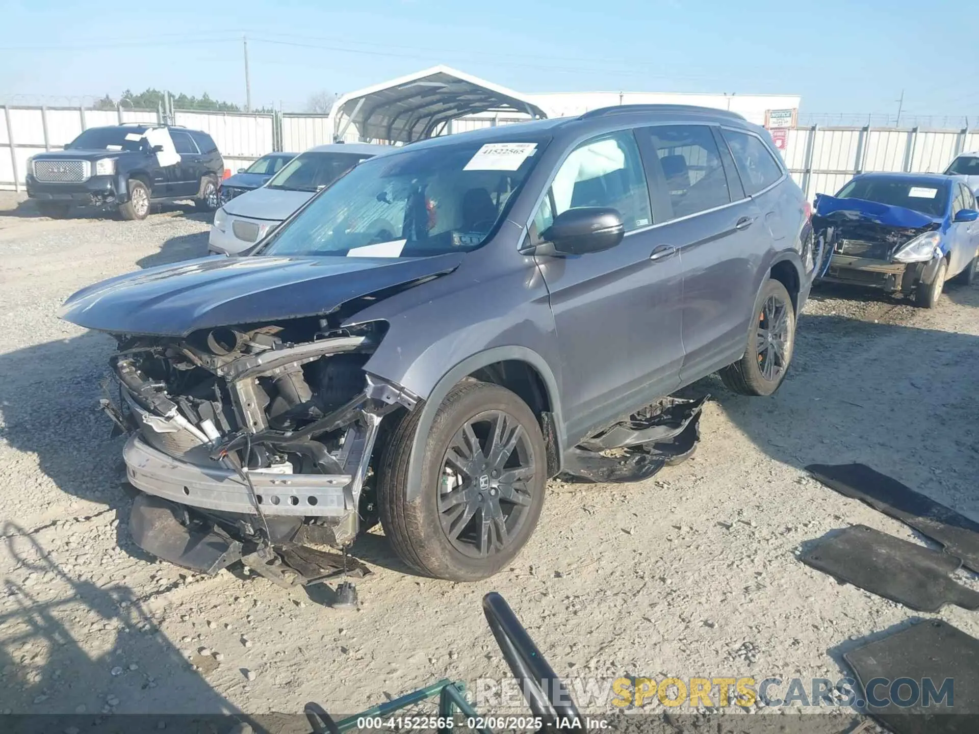 2 Photograph of a damaged car 5FNYF5H27NB032330 HONDA PILOT 2022