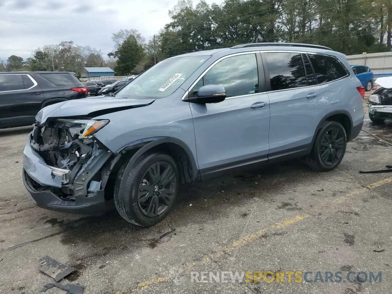 1 Photograph of a damaged car 5FNYF5H2XNB035139 HONDA PILOT 2022