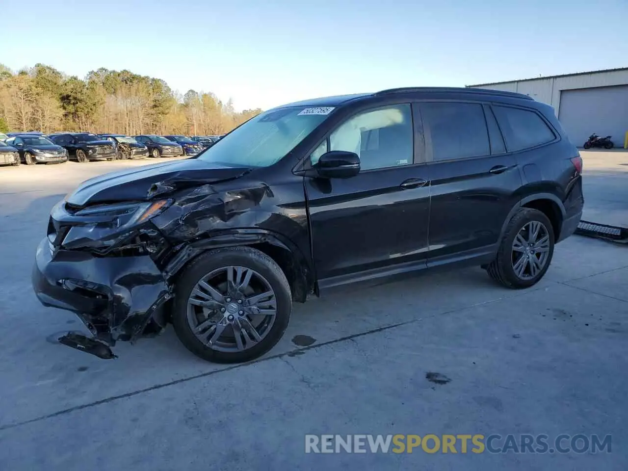 1 Photograph of a damaged car 5FNYF5H30NB007228 HONDA PILOT 2022