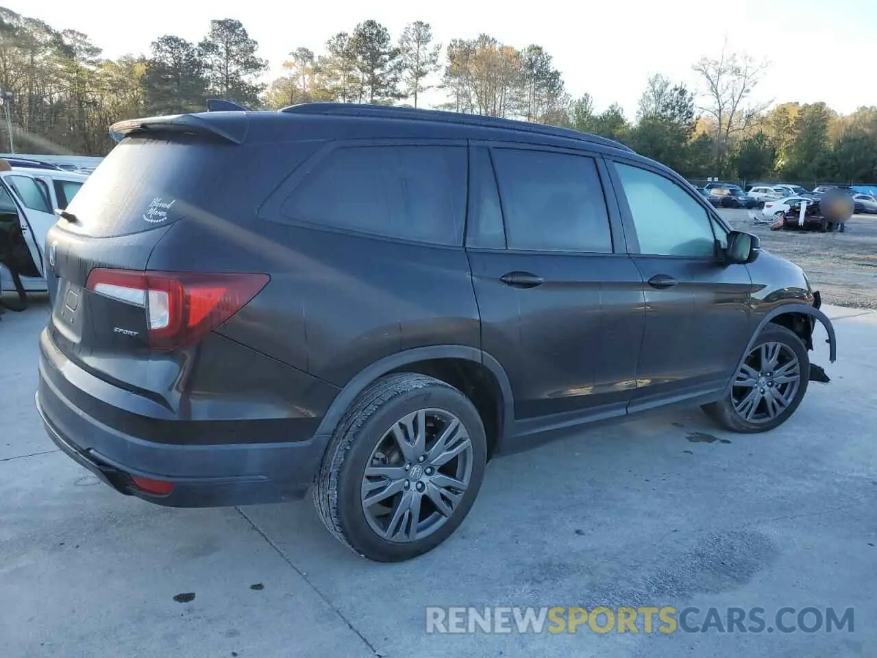 3 Photograph of a damaged car 5FNYF5H30NB007228 HONDA PILOT 2022
