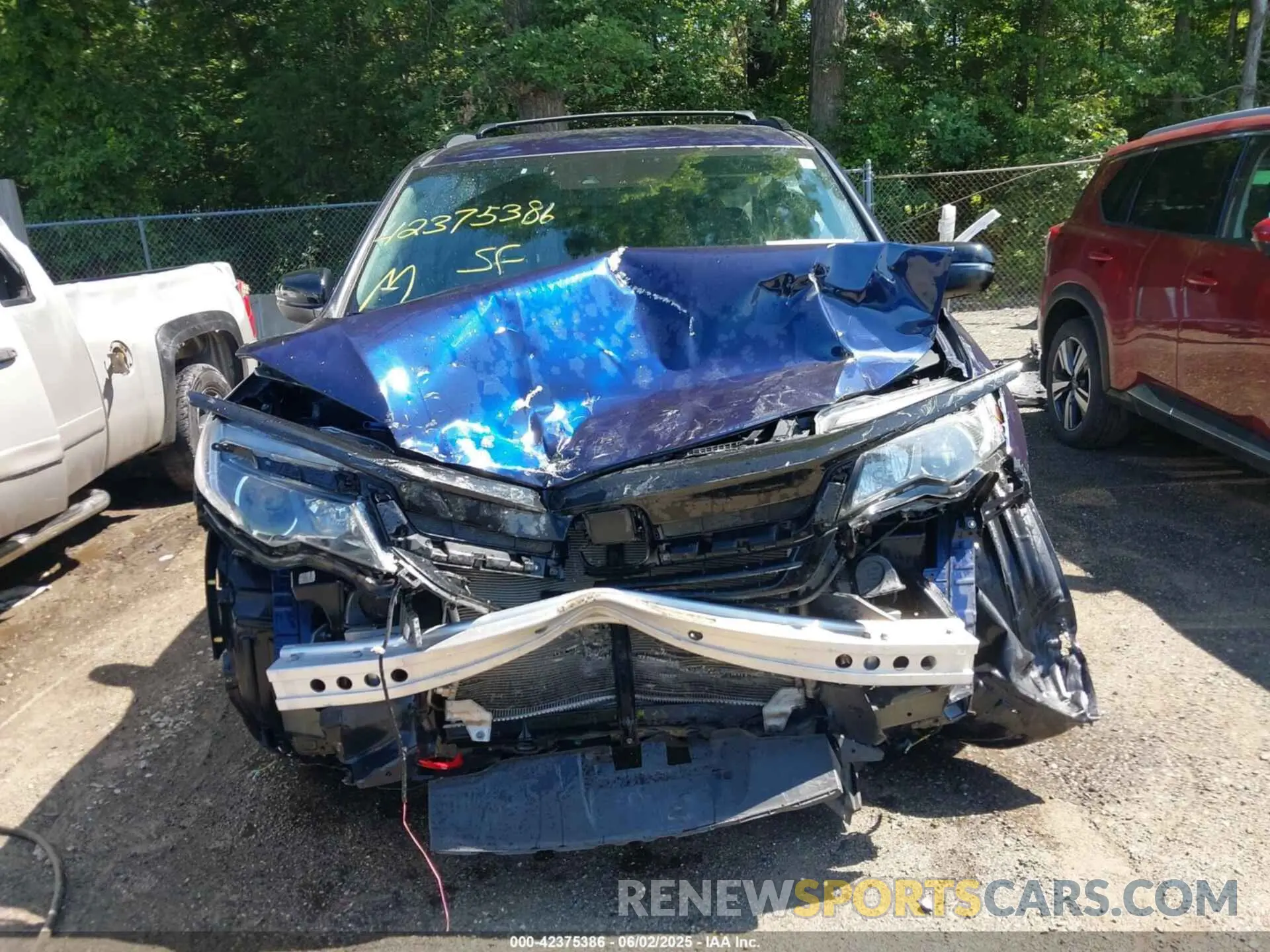 13 Photograph of a damaged car 5FNYF5H30NB012462 HONDA PILOT 2022