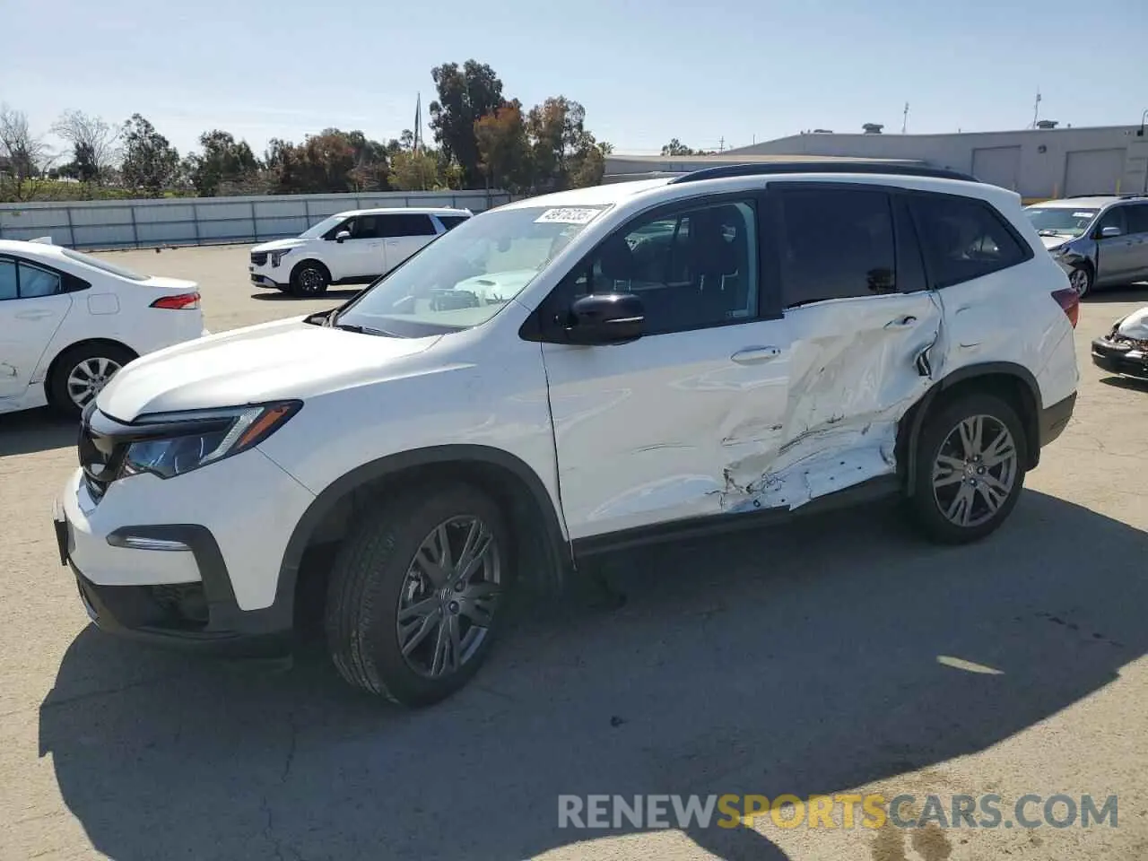 1 Photograph of a damaged car 5FNYF5H35NB007502 HONDA PILOT 2022