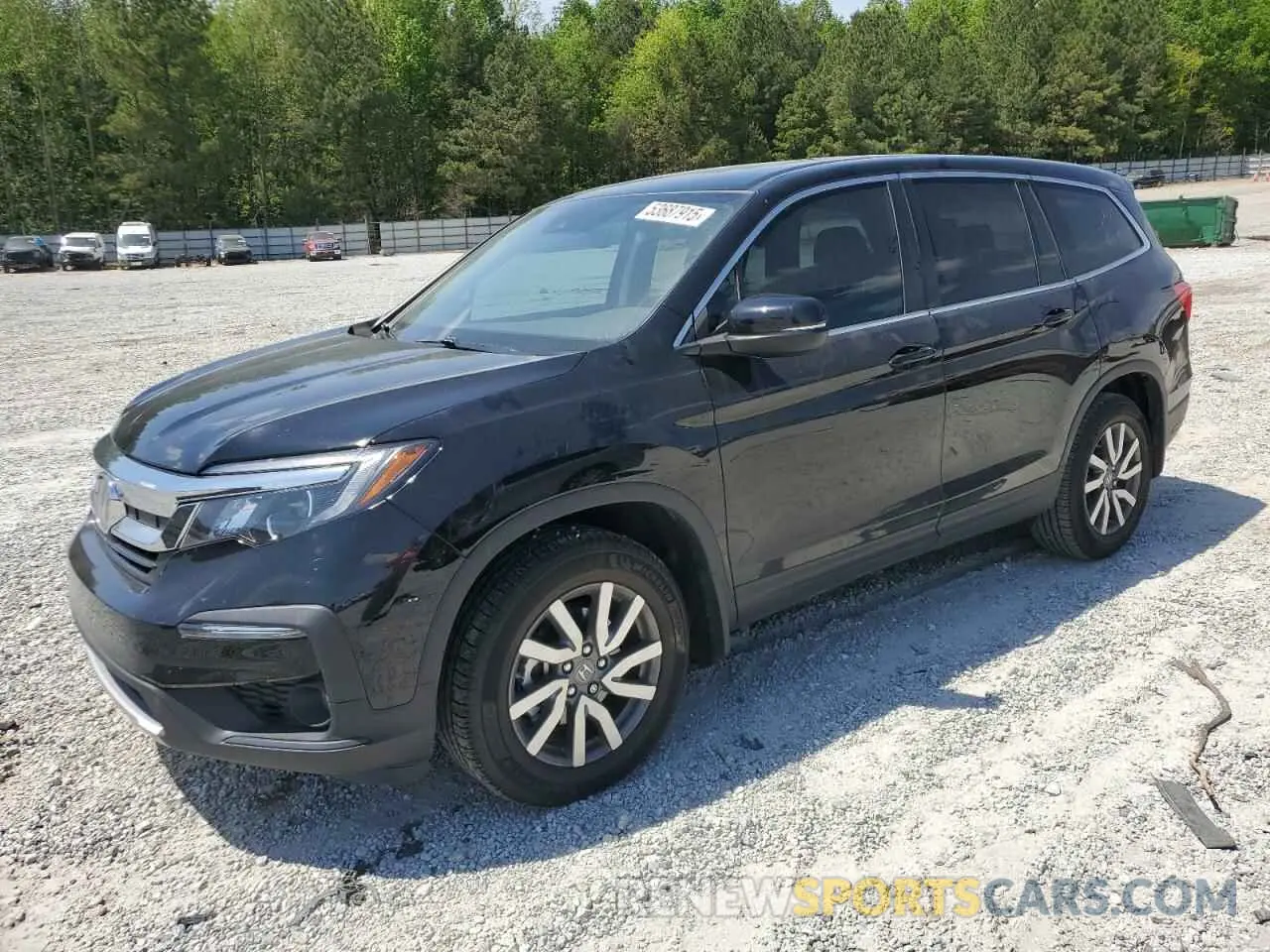 1 Photograph of a damaged car 5FNYF5H51NB038747 HONDA PILOT 2022