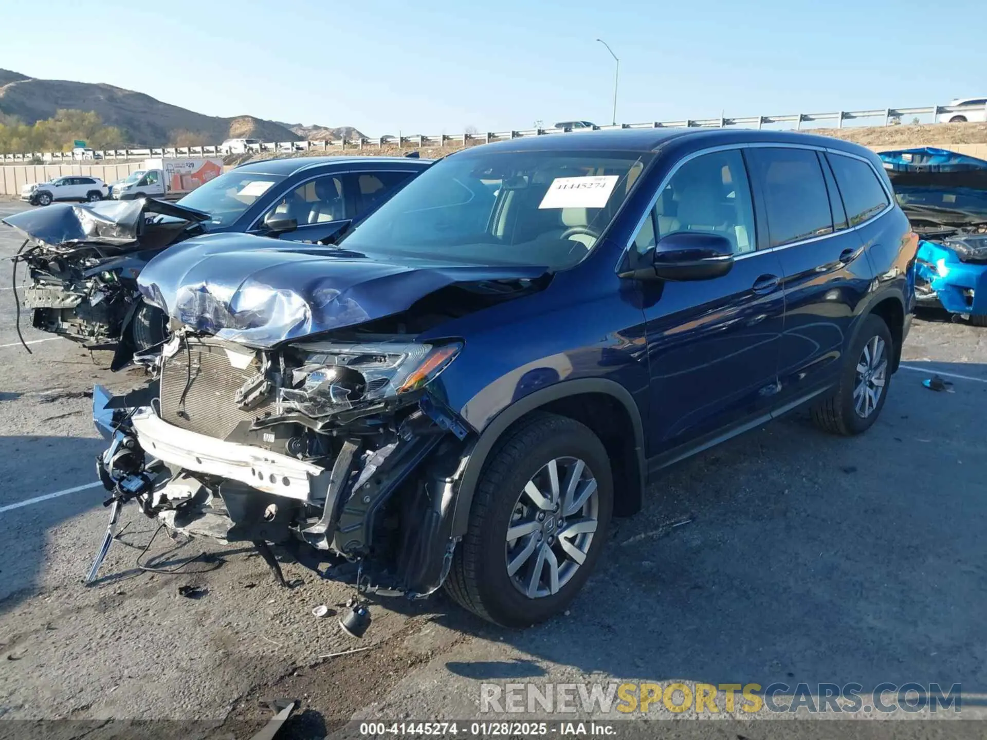 2 Photograph of a damaged car 5FNYF5H53NB006169 HONDA PILOT 2022
