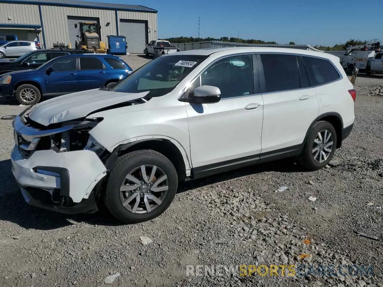 1 Photograph of a damaged car 5FNYF5H57NB008555 HONDA PILOT 2022