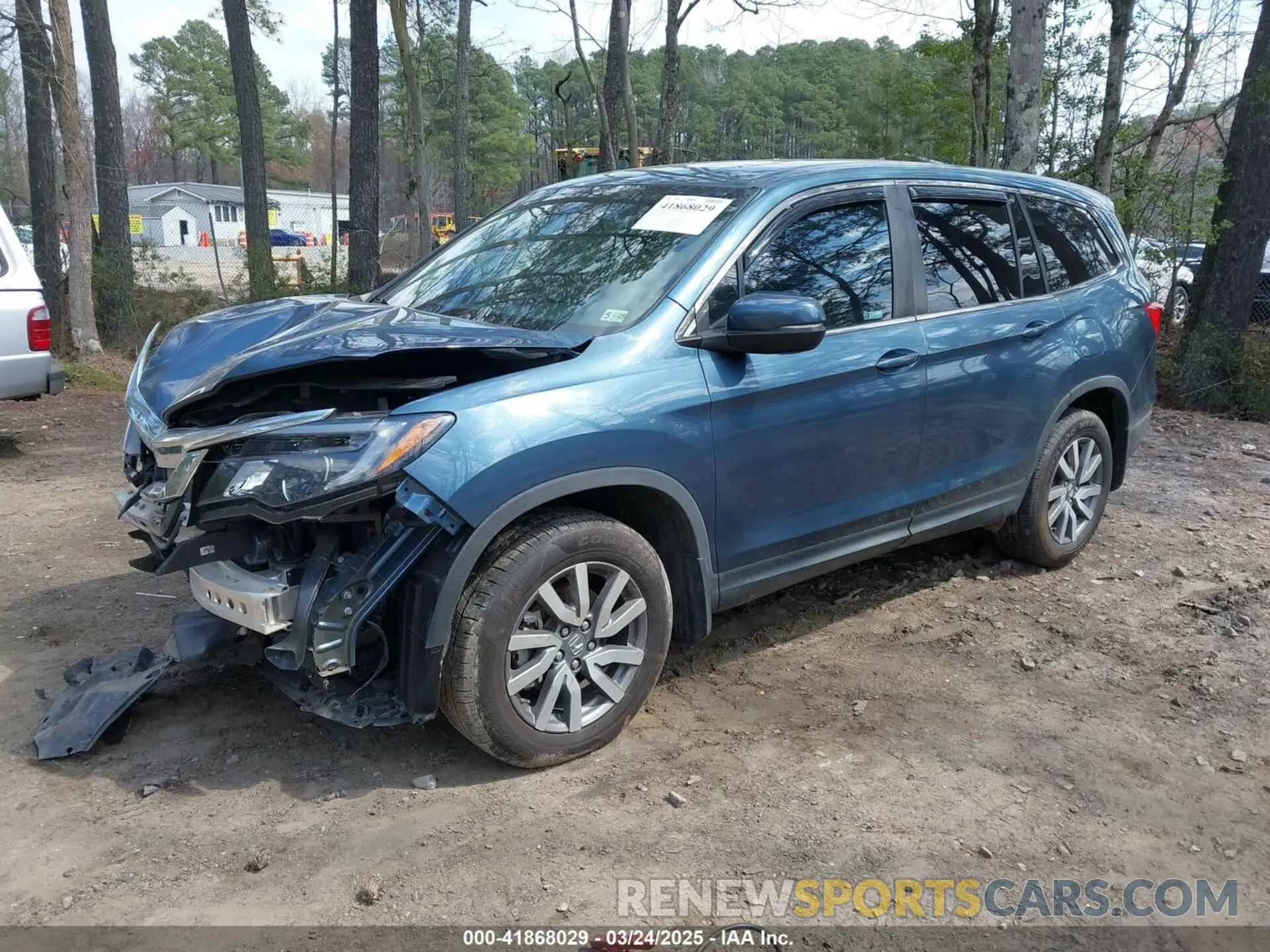 2 Photograph of a damaged car 5FNYF5H58NB007897 HONDA PILOT 2022