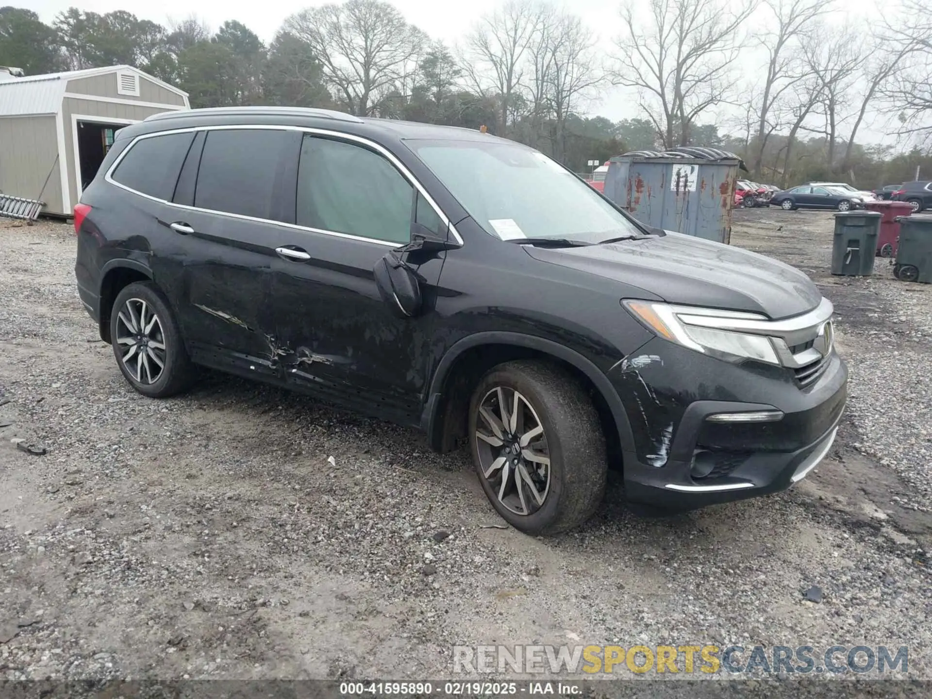 1 Photograph of a damaged car 5FNYF5H61NB013372 HONDA PILOT 2022