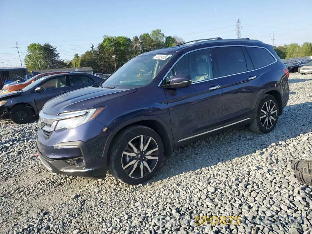 1 Photograph of a damaged car 5FNYF5H64NB017528 HONDA PILOT 2022