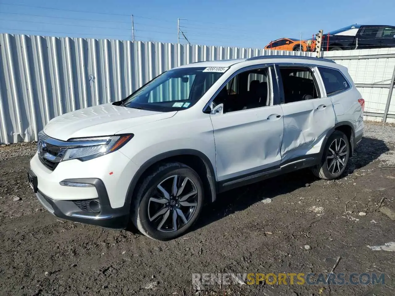 1 Photograph of a damaged car 5FNYF6H02NB054112 HONDA PILOT 2022