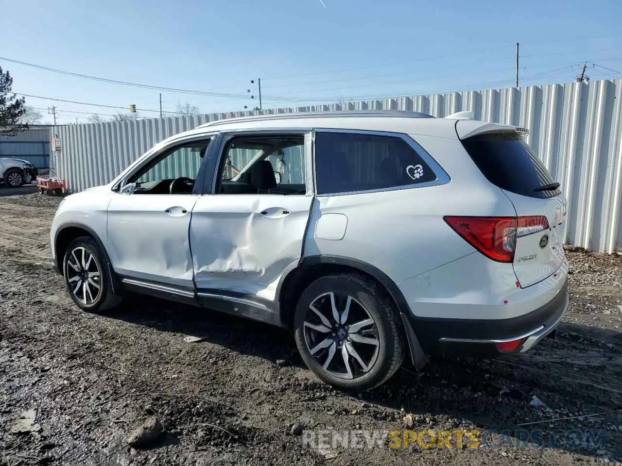 2 Photograph of a damaged car 5FNYF6H02NB054112 HONDA PILOT 2022