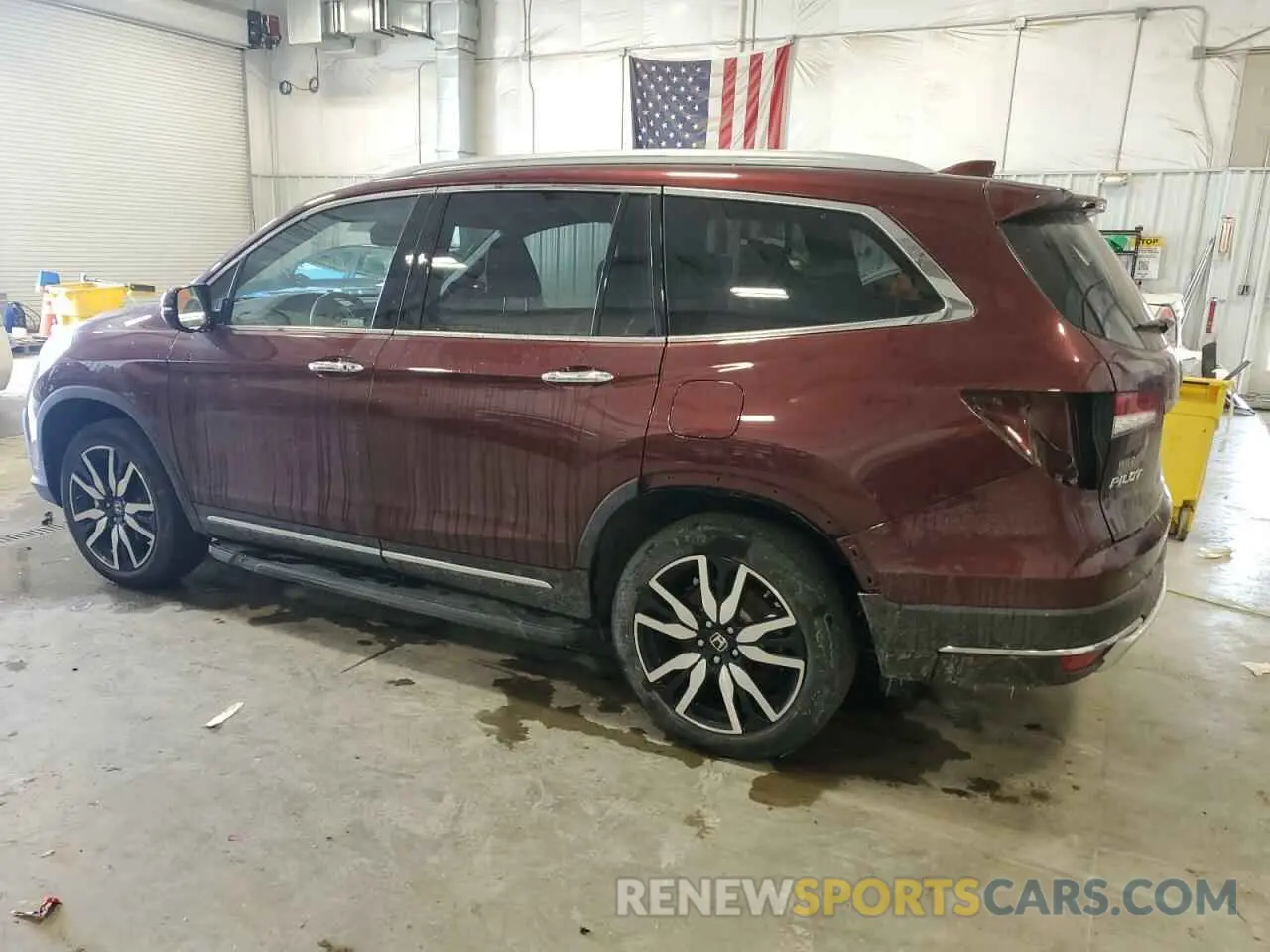 2 Photograph of a damaged car 5FNYF6H03NB072313 HONDA PILOT 2022