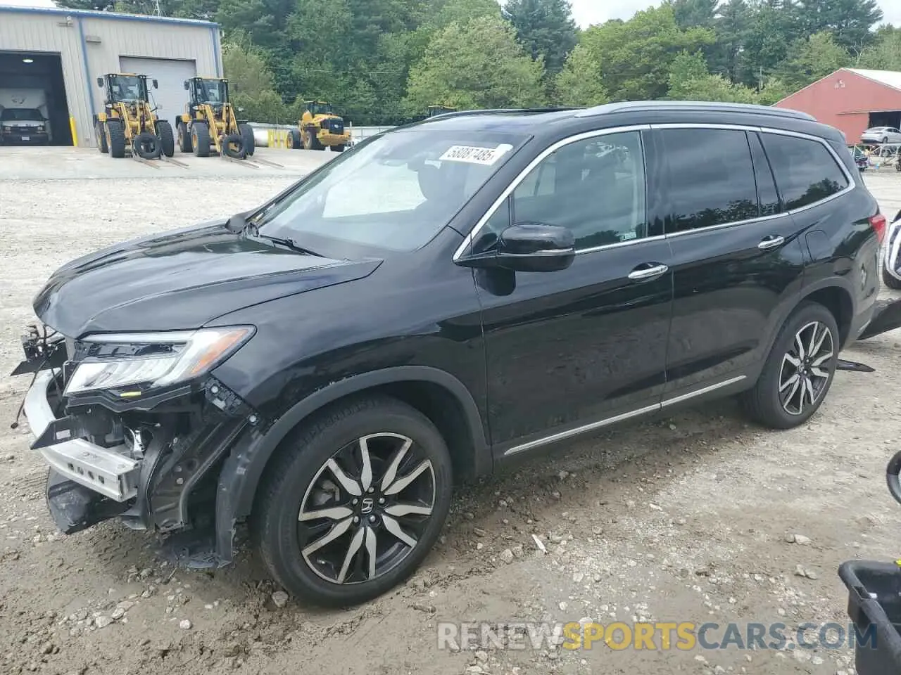 1 Photograph of a damaged car 5FNYF6H06NB001882 HONDA PILOT 2022