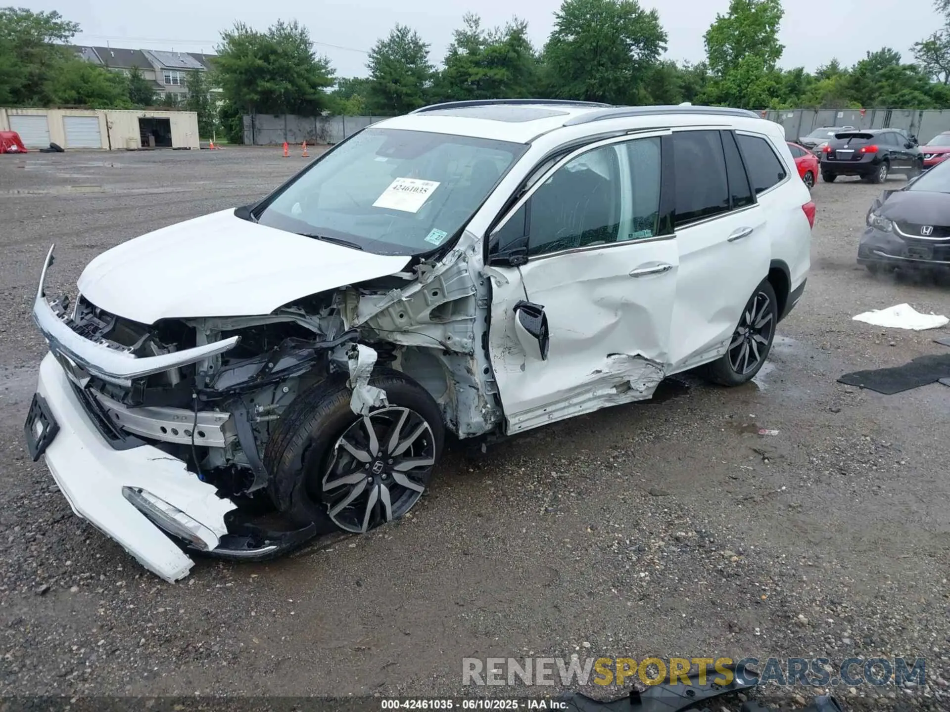 2 Photograph of a damaged car 5FNYF6H06NB061838 HONDA PILOT 2022