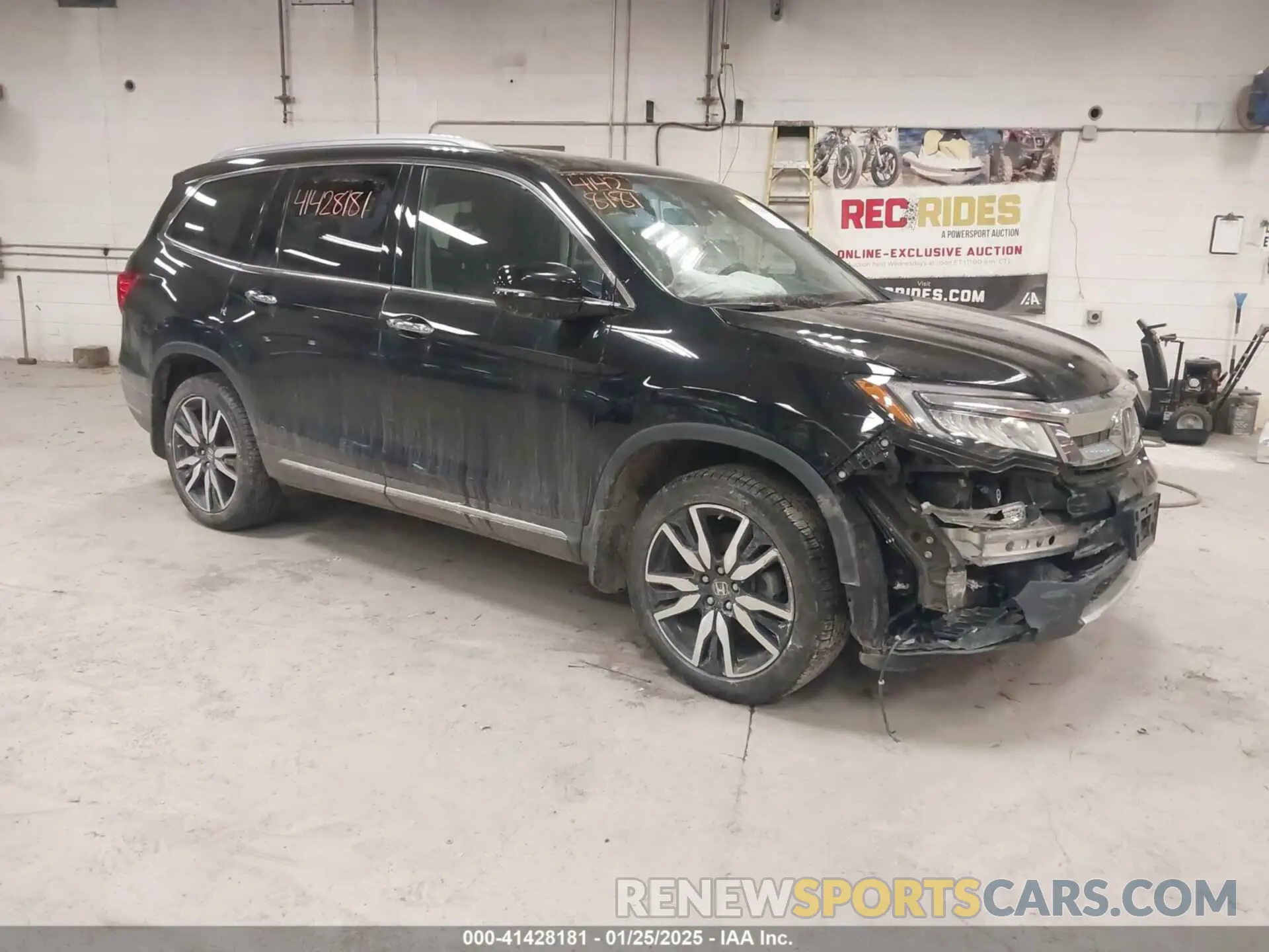 1 Photograph of a damaged car 5FNYF6H07NB093519 HONDA PILOT 2022