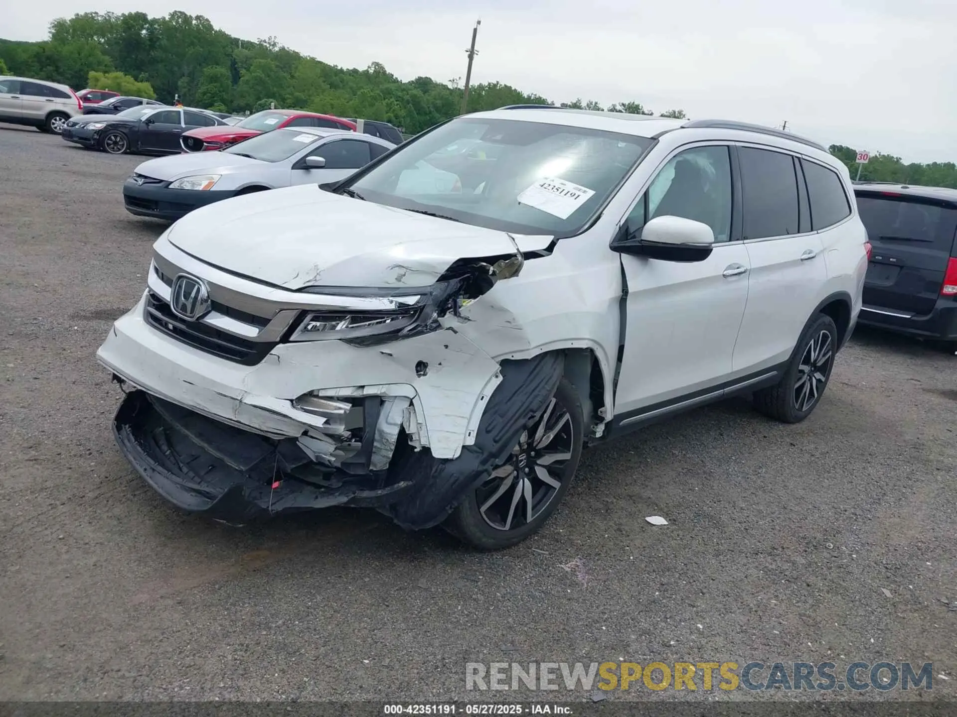 2 Photograph of a damaged car 5FNYF6H0XNB030575 HONDA PILOT 2022