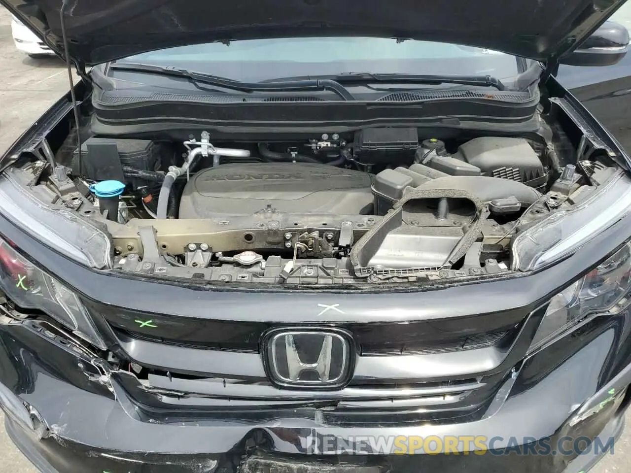12 Photograph of a damaged car 5FNYF6H20NB066602 HONDA PILOT 2022