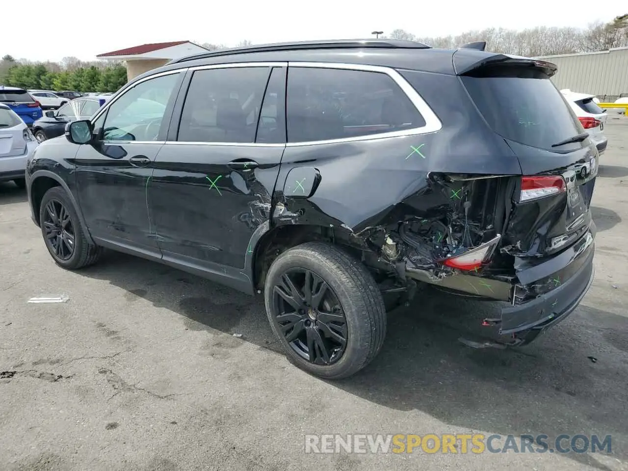 2 Photograph of a damaged car 5FNYF6H20NB066602 HONDA PILOT 2022