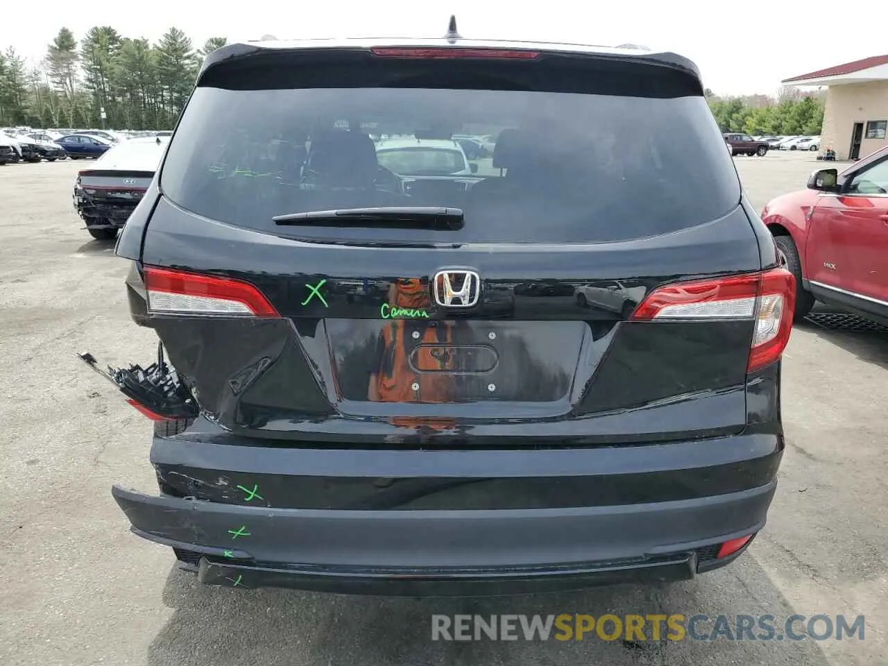 6 Photograph of a damaged car 5FNYF6H20NB066602 HONDA PILOT 2022