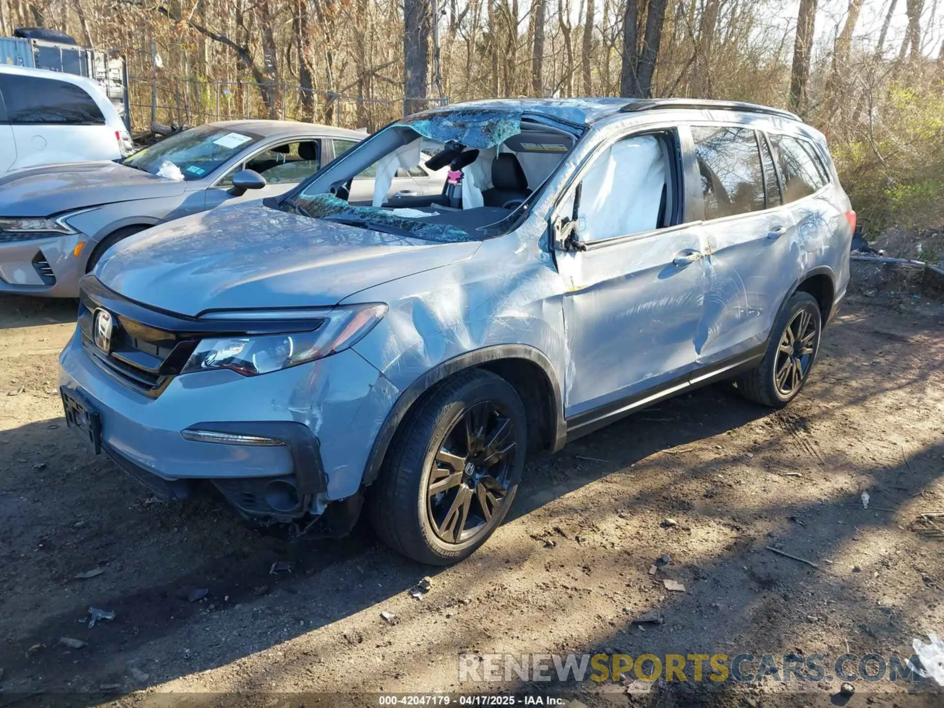 2 Photograph of a damaged car 5FNYF6H21NB089239 HONDA PILOT 2022