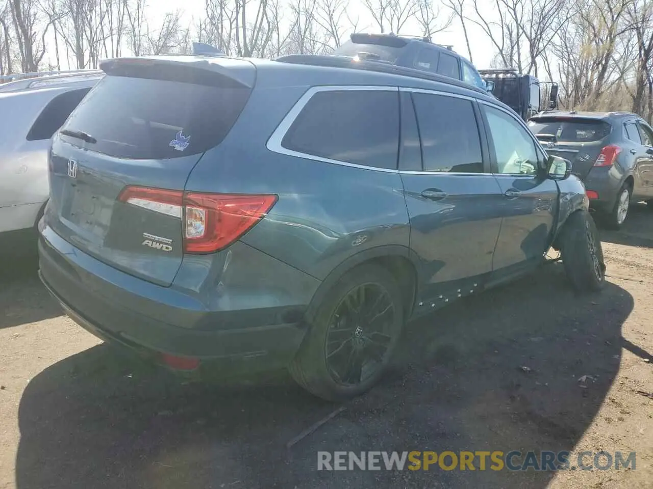 3 Photograph of a damaged car 5FNYF6H22NB044102 HONDA PILOT 2022