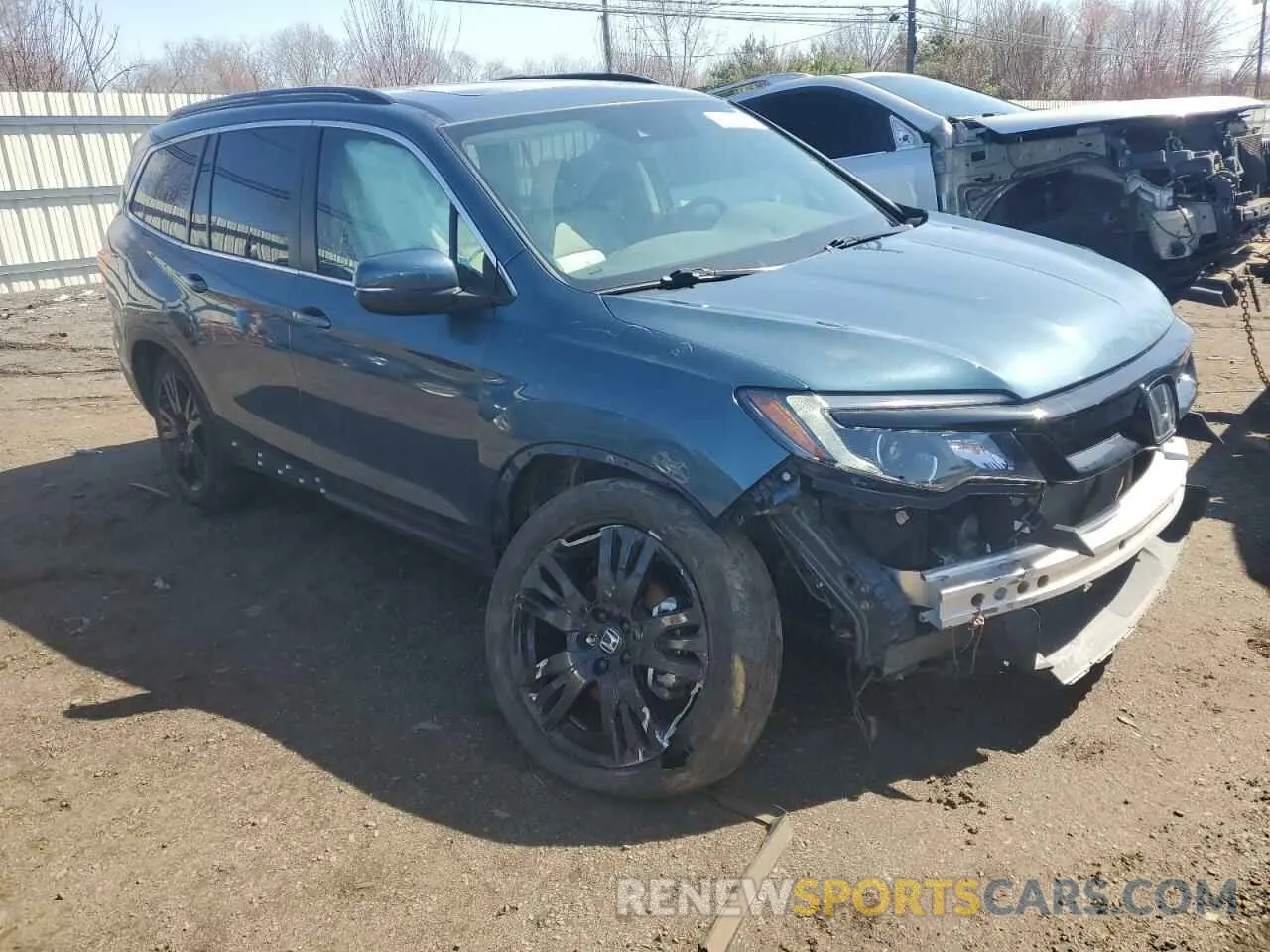 4 Photograph of a damaged car 5FNYF6H22NB044102 HONDA PILOT 2022