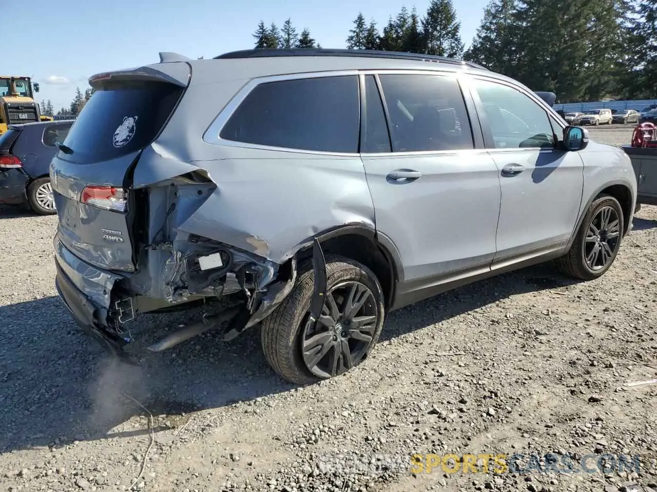 3 Photograph of a damaged car 5FNYF6H22NB051275 HONDA PILOT 2022