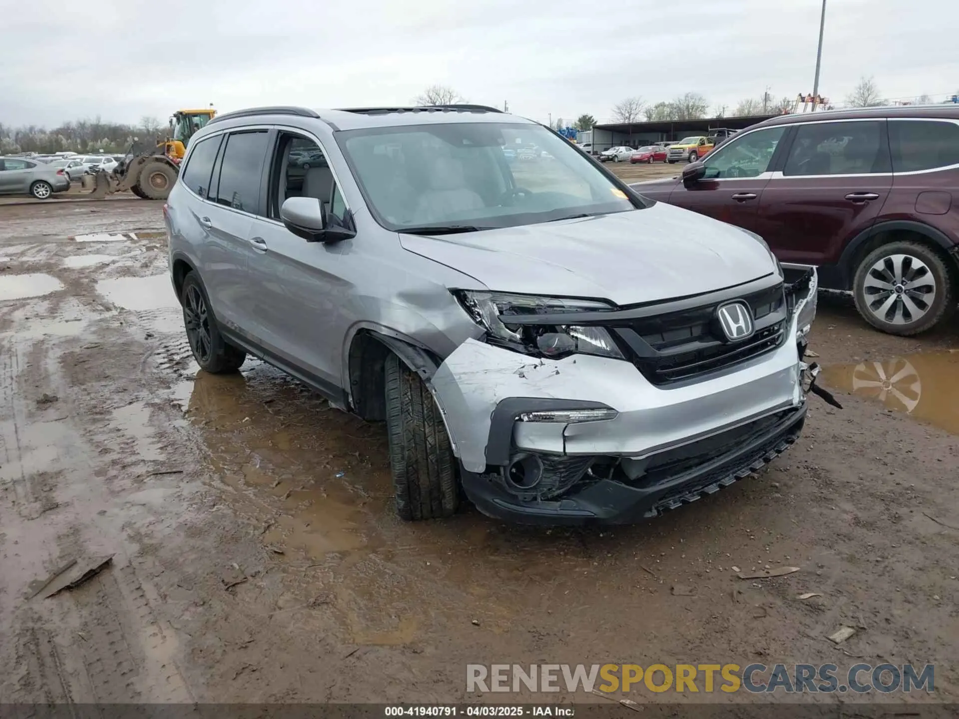 1 Photograph of a damaged car 5FNYF6H23NB066500 HONDA PILOT 2022