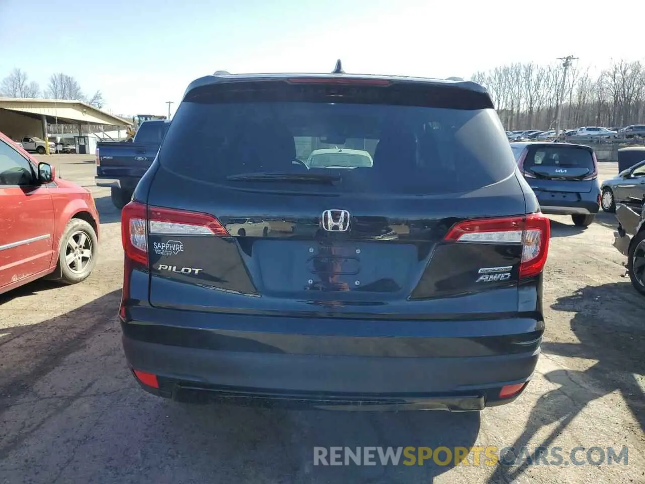 6 Photograph of a damaged car 5FNYF6H23NB097164 HONDA PILOT 2022