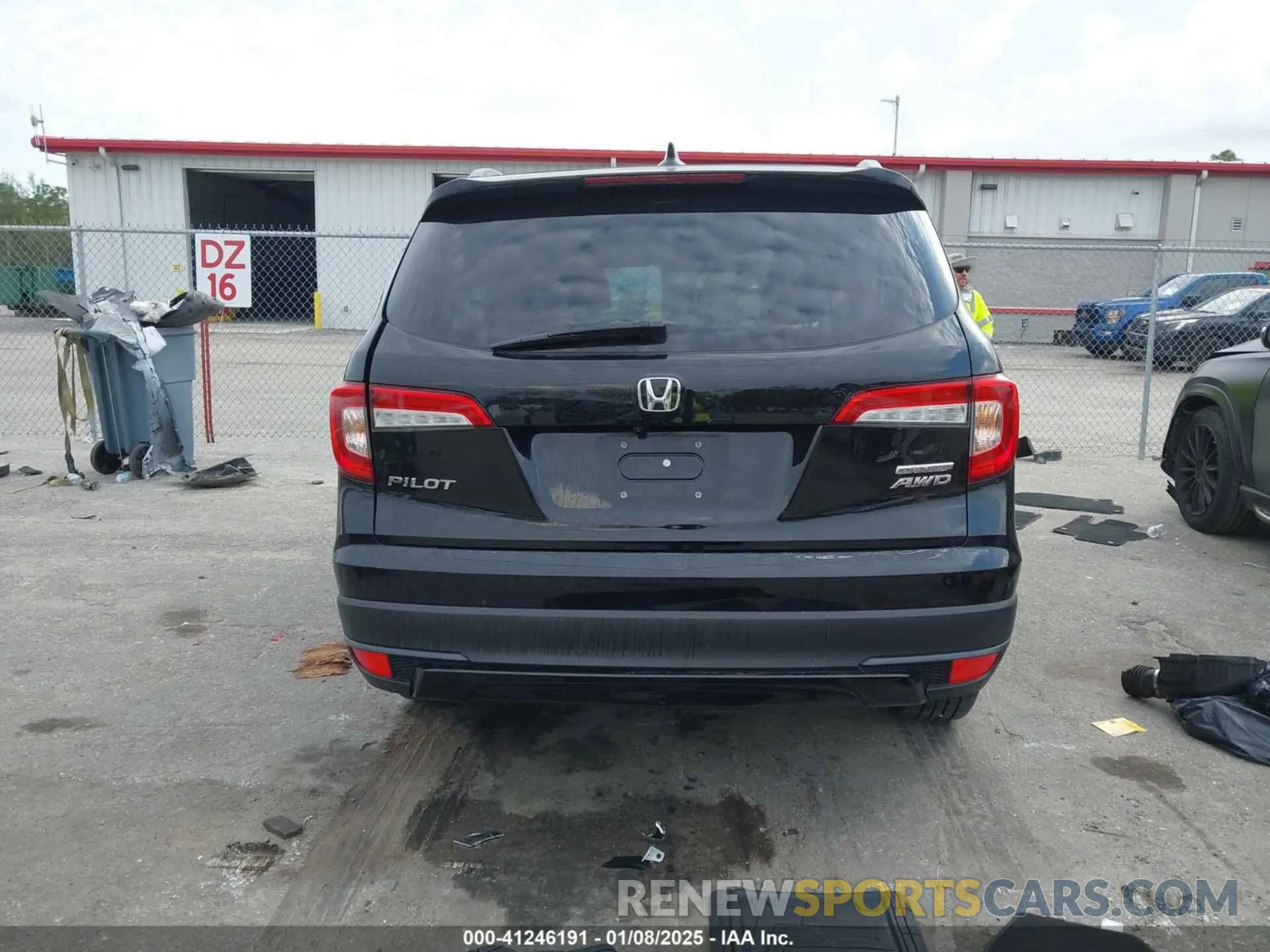 16 Photograph of a damaged car 5FNYF6H24NB098940 HONDA PILOT 2022