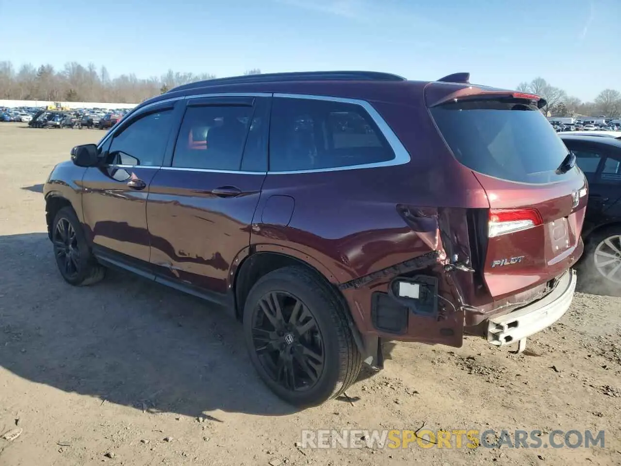 2 Photograph of a damaged car 5FNYF6H25NB033756 HONDA PILOT 2022
