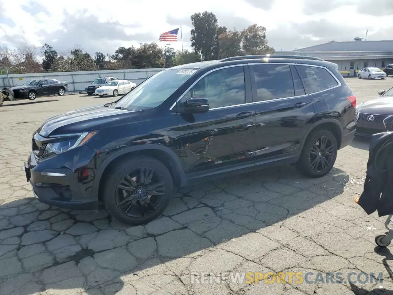 1 Photograph of a damaged car 5FNYF6H25NB055899 HONDA PILOT 2022