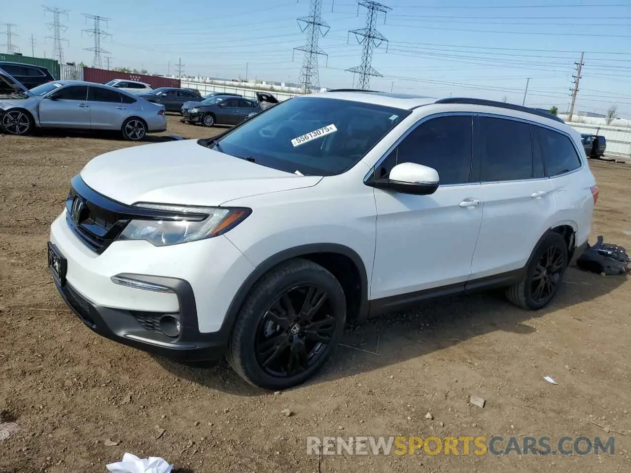 1 Photograph of a damaged car 5FNYF6H25NB078017 HONDA PILOT 2022