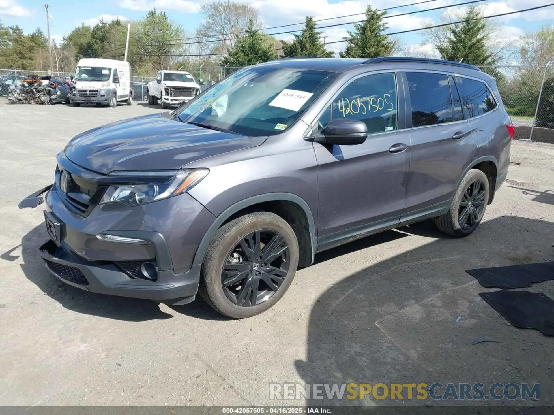 2 Photograph of a damaged car 5FNYF6H25NB096680 HONDA PILOT 2022