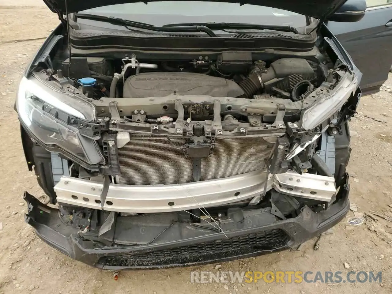 12 Photograph of a damaged car 5FNYF6H27NB033838 HONDA PILOT 2022
