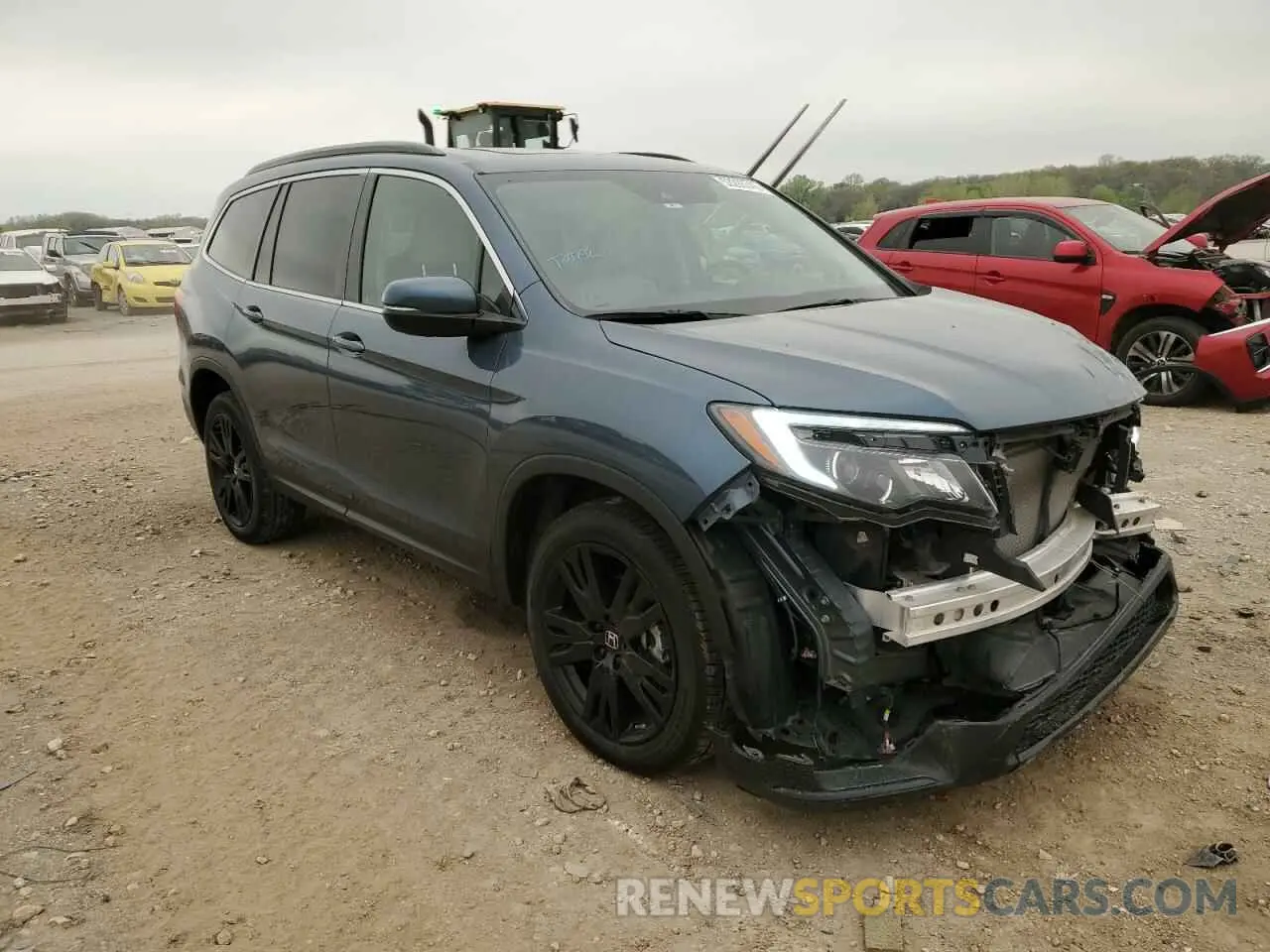 4 Photograph of a damaged car 5FNYF6H27NB033838 HONDA PILOT 2022