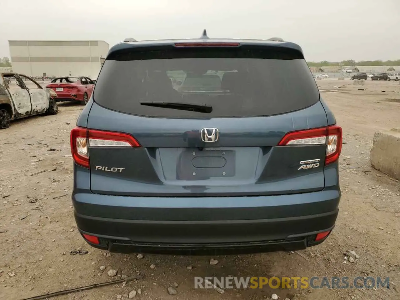 6 Photograph of a damaged car 5FNYF6H27NB033838 HONDA PILOT 2022