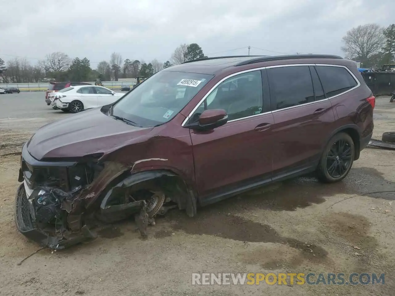 1 Photograph of a damaged car 5FNYF6H27NB081159 HONDA PILOT 2022