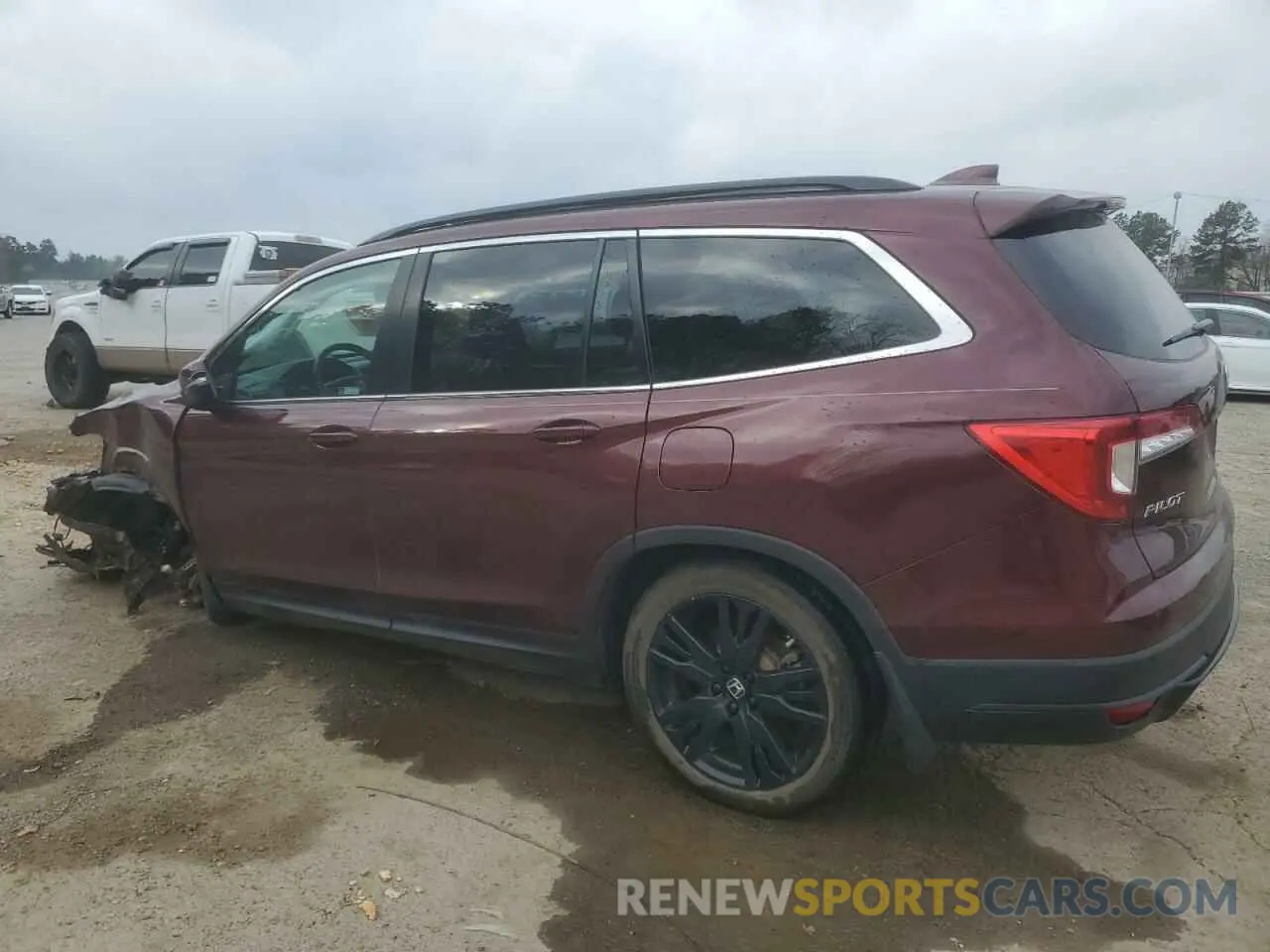 2 Photograph of a damaged car 5FNYF6H27NB081159 HONDA PILOT 2022