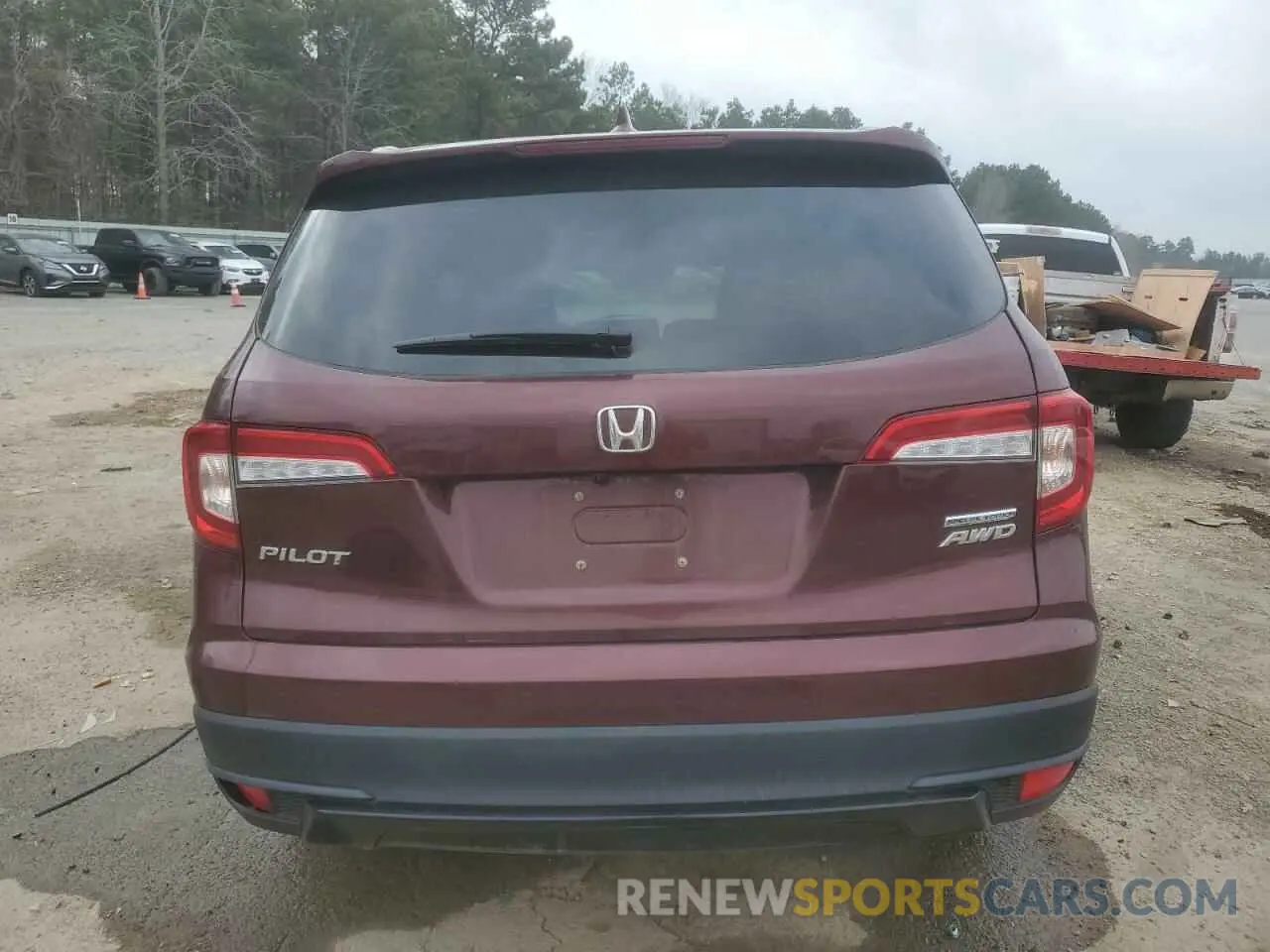 6 Photograph of a damaged car 5FNYF6H27NB081159 HONDA PILOT 2022