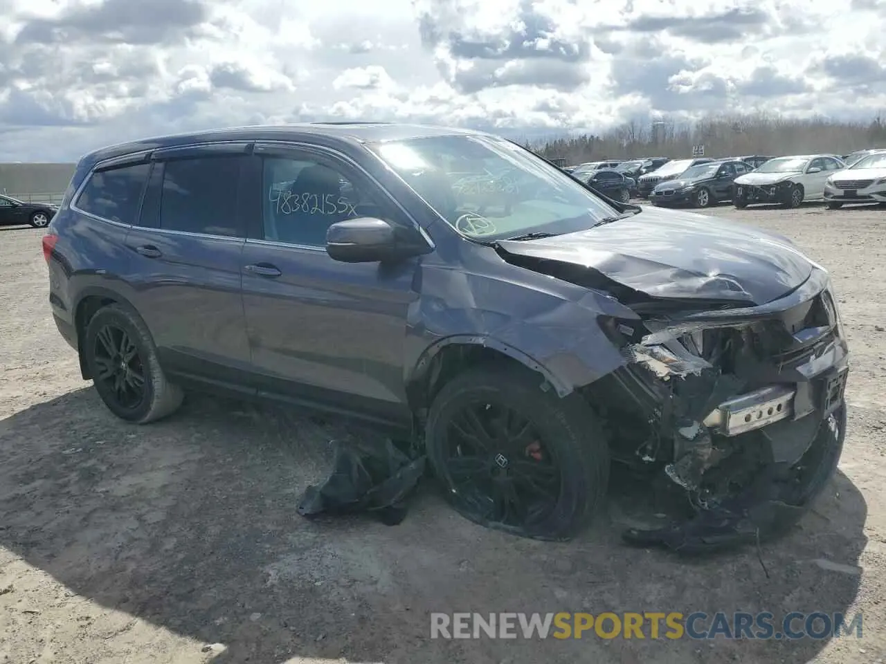 4 Photograph of a damaged car 5FNYF6H27NB091268 HONDA PILOT 2022